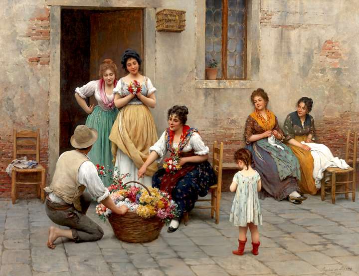 The Venetian Flower Vendor